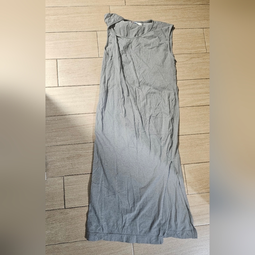 Free People FP Beach Crew Neck Maxi Dress one shoulder twist with pockets - Picture 3 of 6